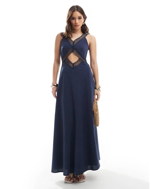 4th & Reckless Blue – maxikleid