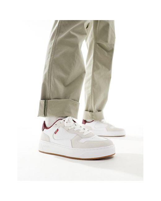 Glide - sneakers color crema con logo di Levi's in White da Uomo