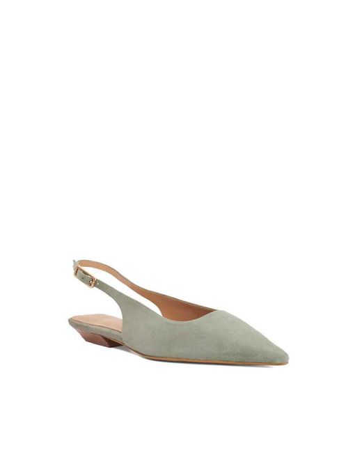 Dune Metallic Hostess Ballet Pumps