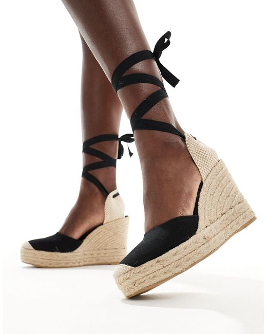 Pull&Bear Natural Espadrille Wedge