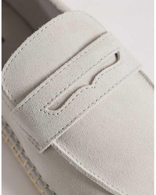 ASOS White Penny Loafer Espadrilles for men