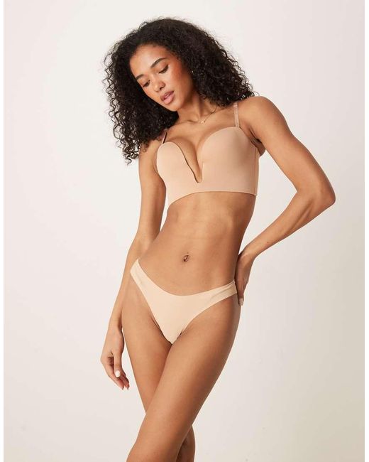 Boux Avenue Natural Strapless U-Wire Microfibre Multiway Bra