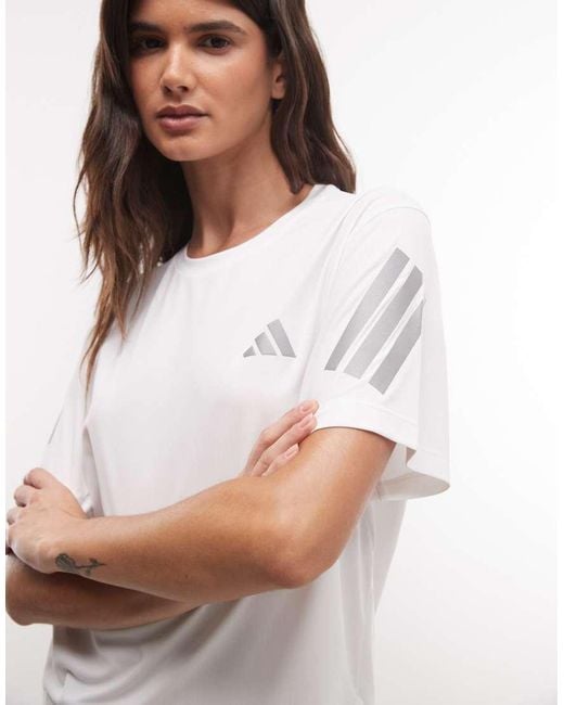 Adidas Originals White Adidas Running Adi365 T-shirt