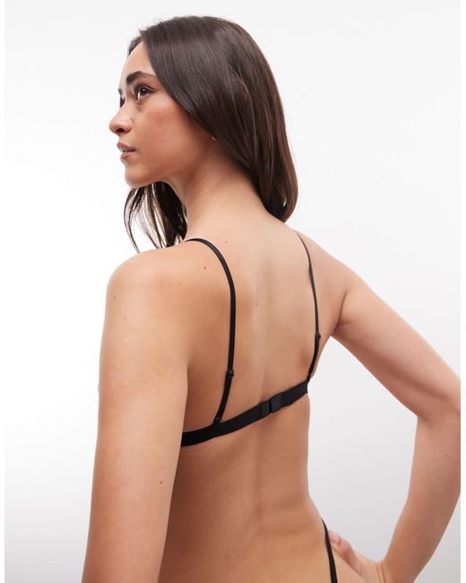 Weekday Brown Lace Triangle Bra