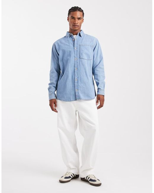 Camisa Vaquera De Jack & Jones de hombre de color Blue