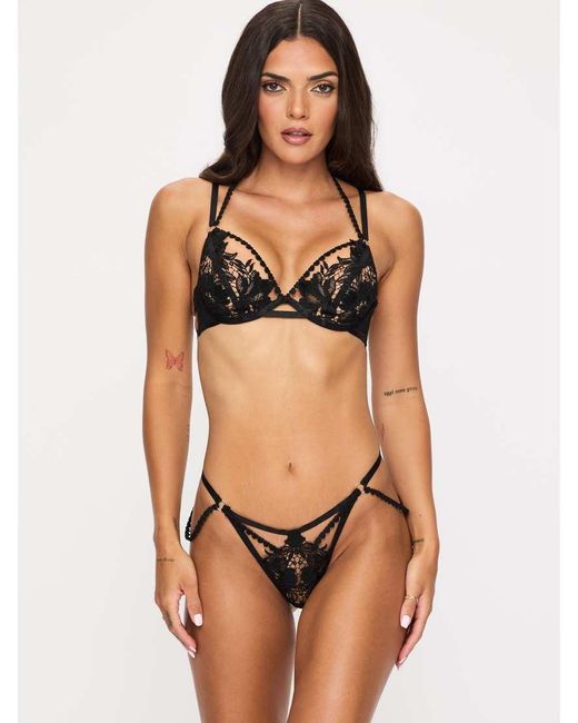 Ann Summers Brown Nola Crotchless Set