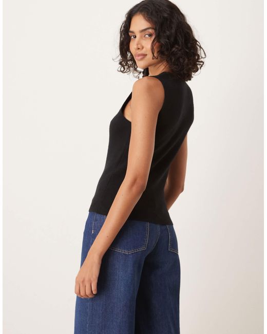 Gina Tricot Blue – trägertop aus strick