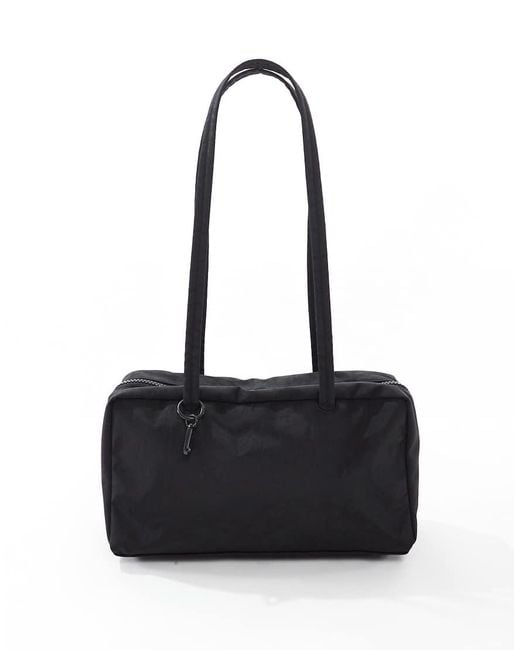 Baggu Black Nylon Bowler Bag