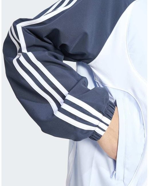 Adidas Originals Blue Teamgeist Half Zip Sweatshirt for men