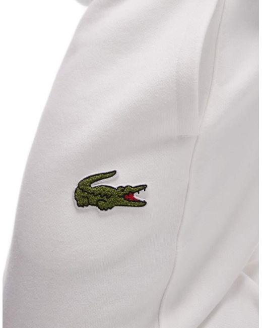 Lacoste White Logo Sweatpants