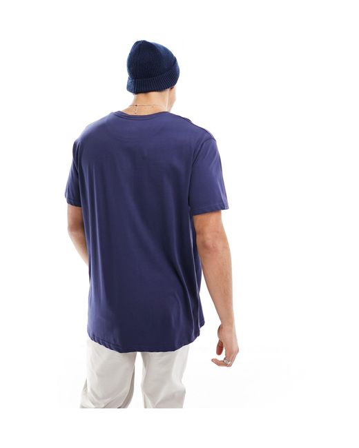Brave Soul – oversize-t-shirt in Blue für Herren