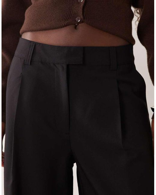 ASOS Black Tailored Low Rise Menswear Inspired Pants