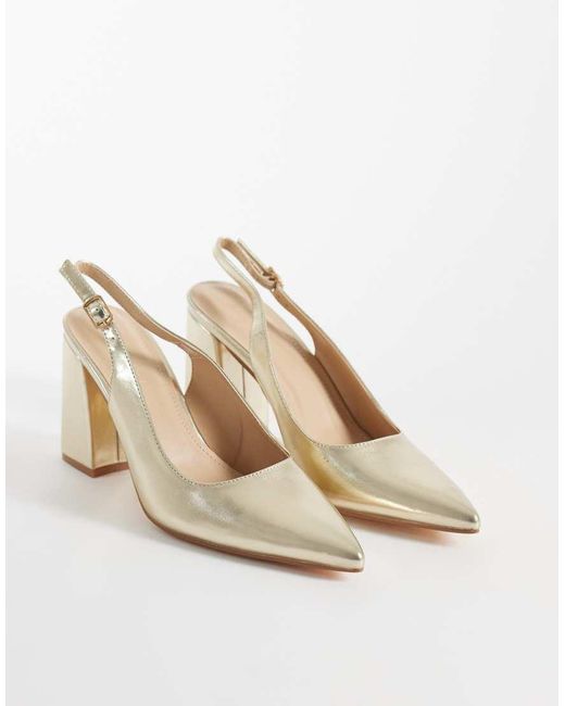 SEQWL Natural Hogan Block Heeled Shoes