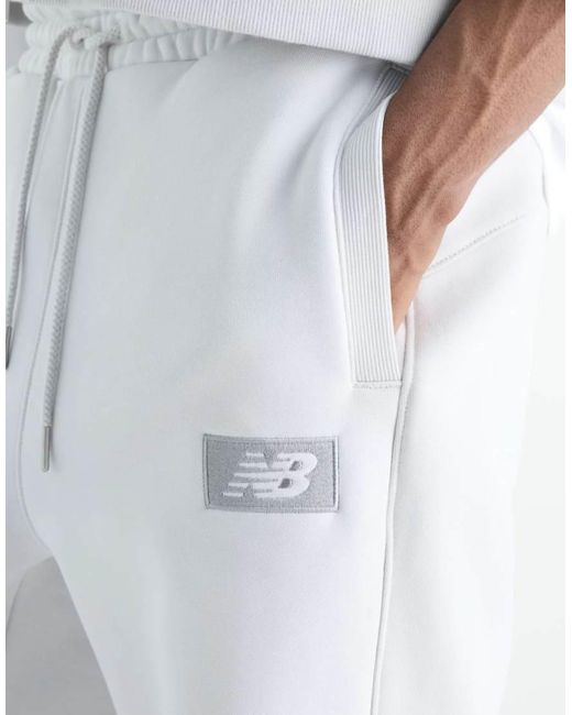 New Balance White Athletics Crafted Fleece Pant for men