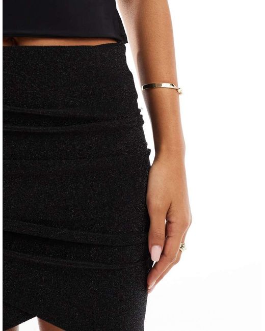 ONLY Black Mini Skirt With Rushing