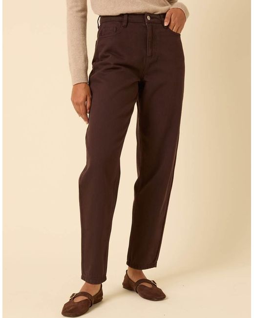 Nobody's Child Natural Putney High Rise Barrel Leg Jeans
