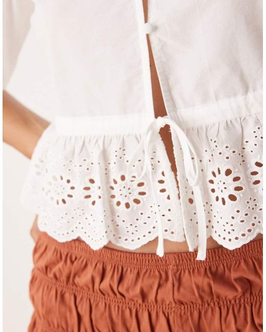 Blusa Bianca di Vila in Orange