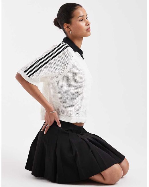 JJXX White Pleated Mini Skirt
