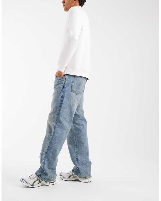 Gap Blue 90S Loose Straight Leg Jeans for men