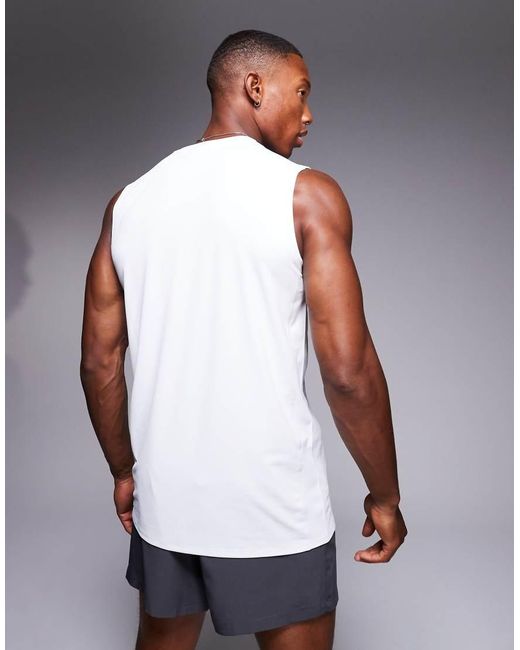 4505 White Icon Quick Dry Mesh Training Tank 2 Pack for men