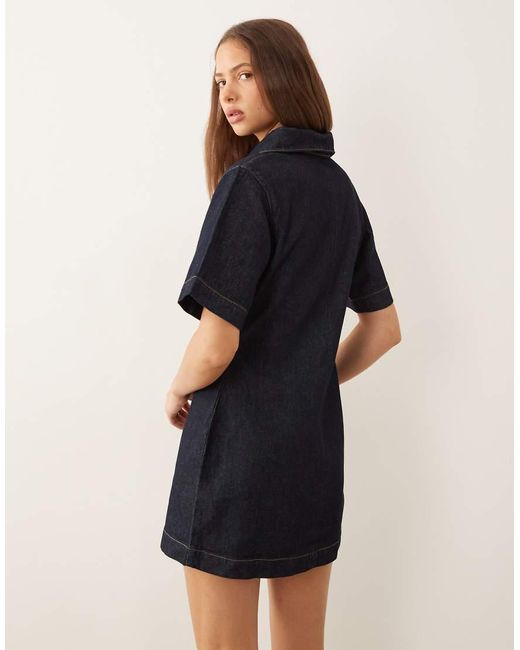 ASOS Blue Denim Shirt Mini Dress