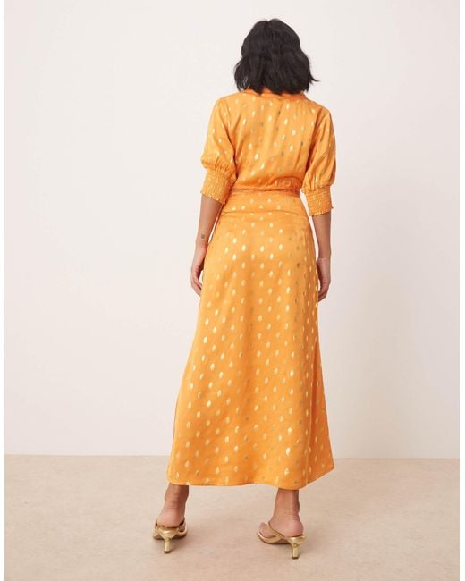 gold petite maxi dress Fancy Pleated Shimmer Dress in Gold – Petite Chérie main image 0