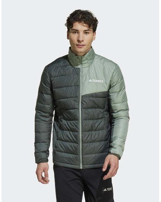 Adidas Green Terrex Multi Light Down Jacket for men