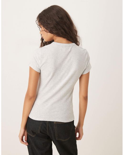 Abercrombie & Fitch White – superweiches t-shirt