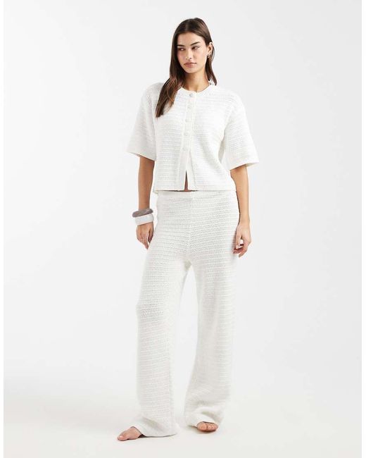 Camicia Da Mare Corta di 4th & Reckless in White