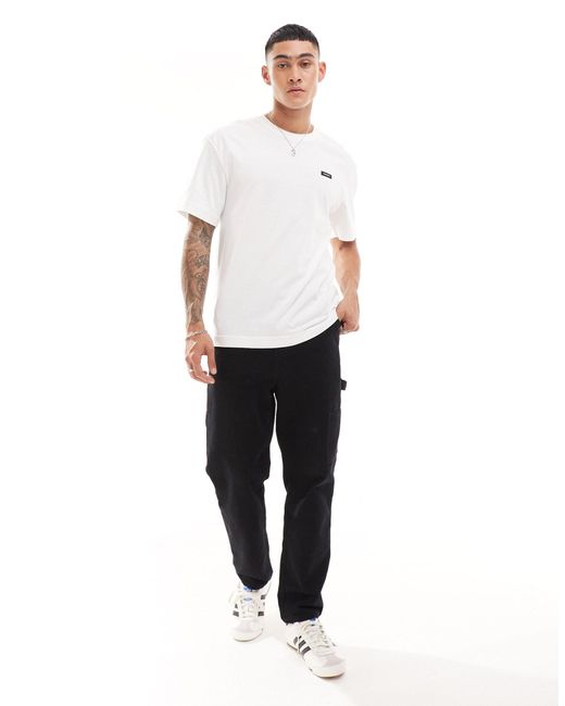 T-shirt en coton confortable - éclatant Calvin Klein pour homme en coloris White