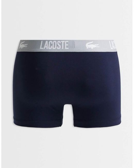 Lacoste Blue 5 Pack Multi Waistband Trunks for men