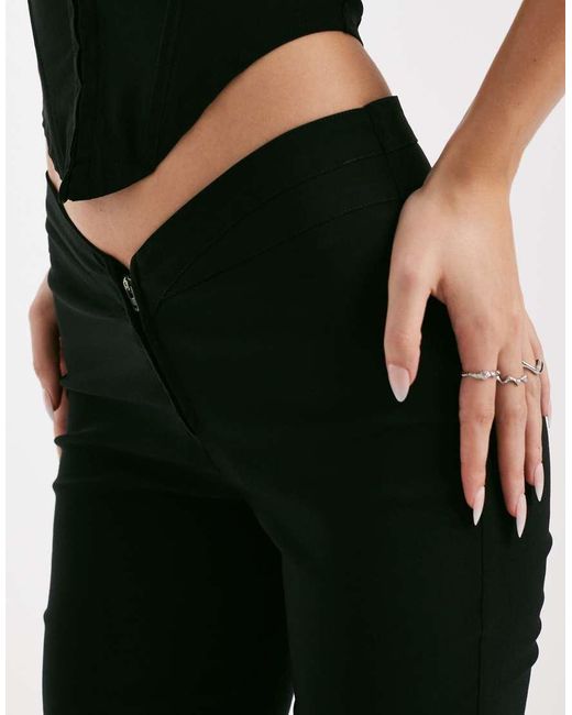 I.AM.GIA Black Ellena 2.0 V Front Flared Trouser Co-Ord