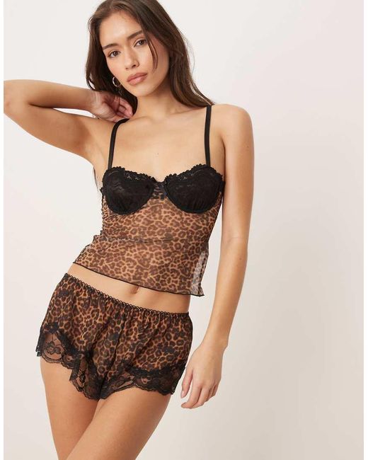 KAT THE LABEL Multicolor Hayden Lace Ruffle Shorts