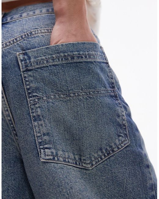 Jeans ampi autentico di TOPSHOP in Blue