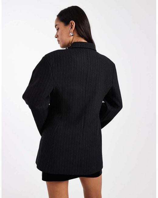 ASOS Black Extreme Wrap Blazer