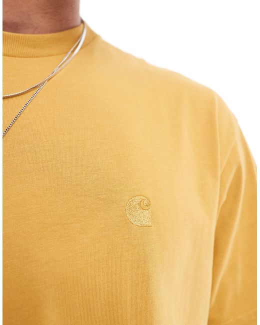 Carhartt – chase – es t-shirt in Yellow für Herren