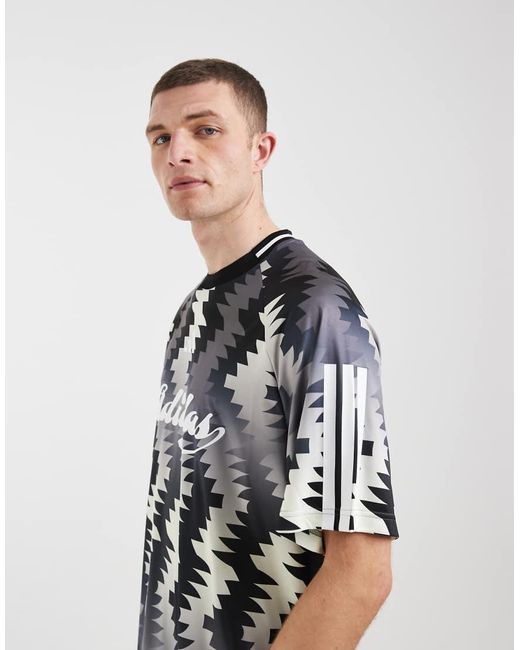 Adidas Originals Gray Adidas Sportswear Tiro Pattern Jersey for men