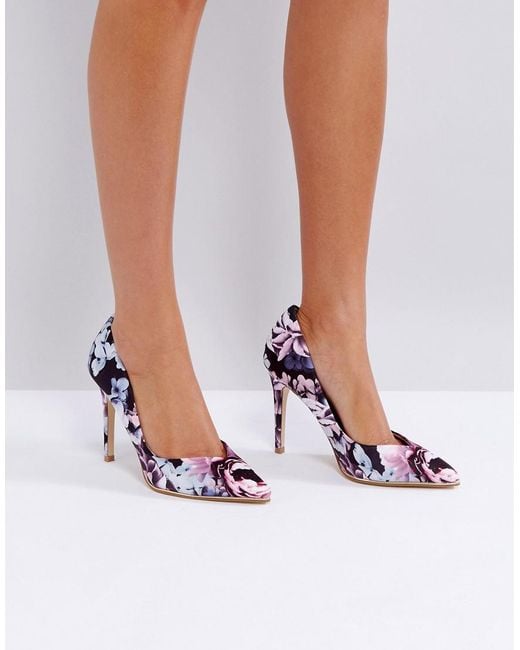 Lipsy Multicolor Floral Pointed Court Shoe