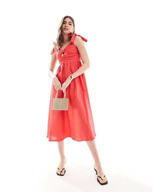 Never Fully Dressed Red Elspeth Maxi Dress