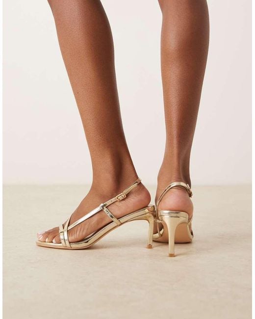 Glamorous Brown Strappy Heeled Sandals