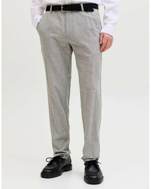 Jack & Jones White Chino Trousers for men