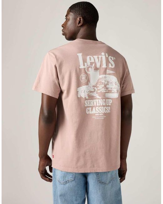 Levi's Ruimvallend T-Shirt Van Katoen in het Natural voor heren