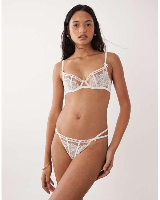 Caged Lace Ann Summers de color Brown