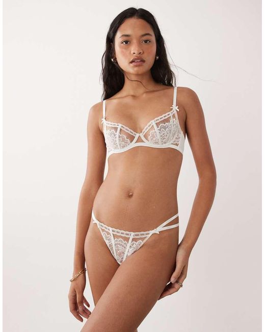 Ann Summers Caged Lace in het Brown