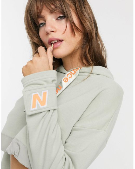 new balance cropped hoodie