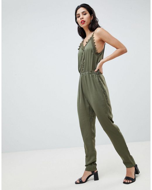 lace cami jumpsuit
