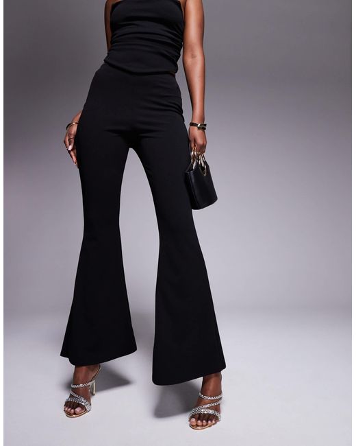 ASOS Blue Co-Ord Crepe Flare Trouser