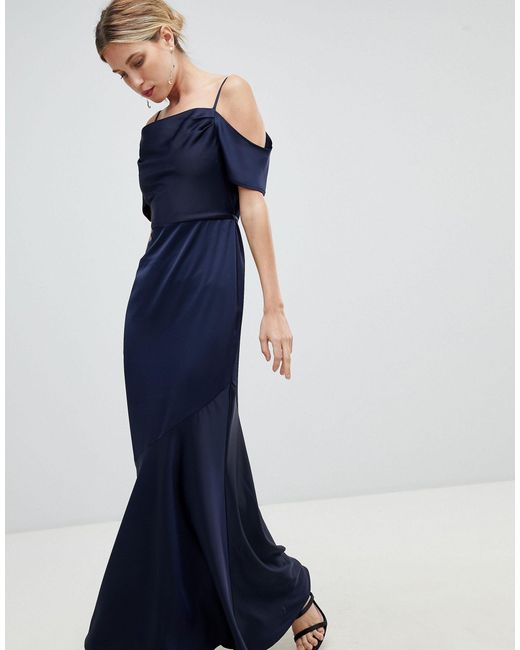 slinky cowl neck maxi dress
