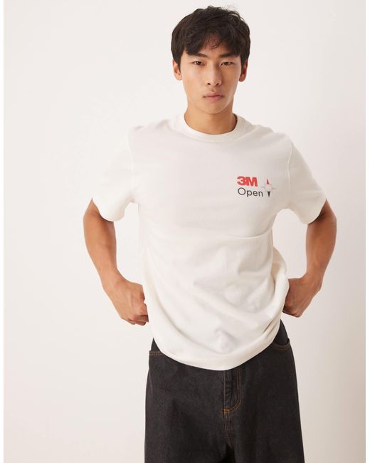 Abercrombie & Fitch Natural Golf Motif Back T-Shirt for men