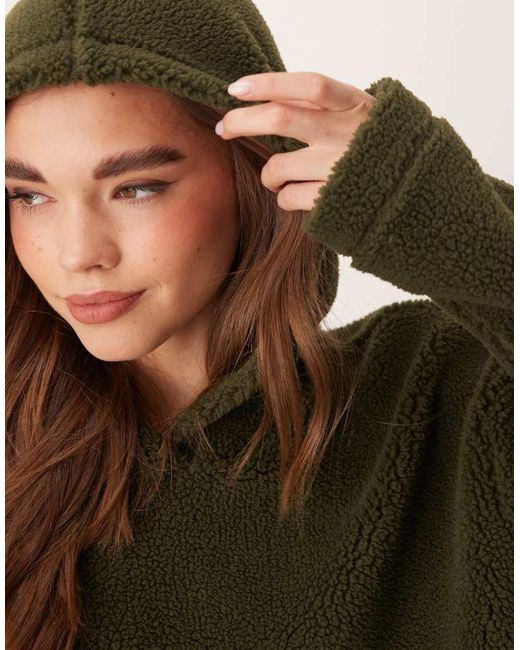 Felpa Con Cappuccio Oversize Bosco di ASOS in Green
